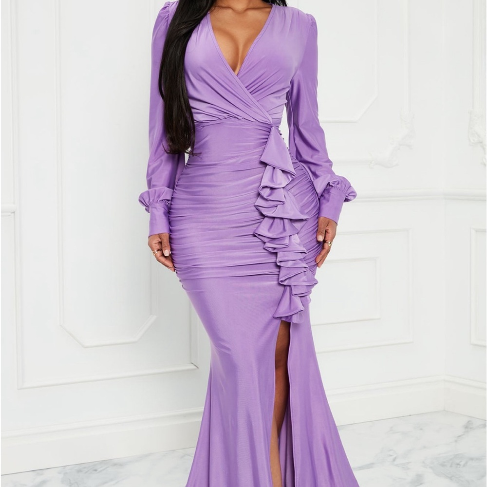 Lavender gown!
